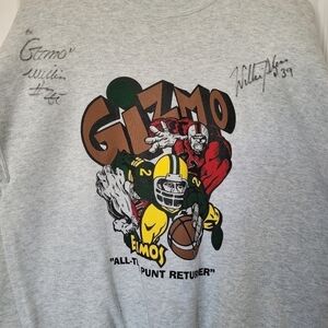 AUTOGRAPHED Gizmo Williams Edmonton Eskimos Crewneck Sweater | size LARGE